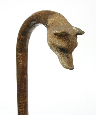 Lot 754 - A Swaine & Adeney fox head walking stick
