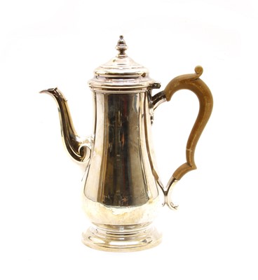 Lot 74 - A modern George III style silver coffee pot