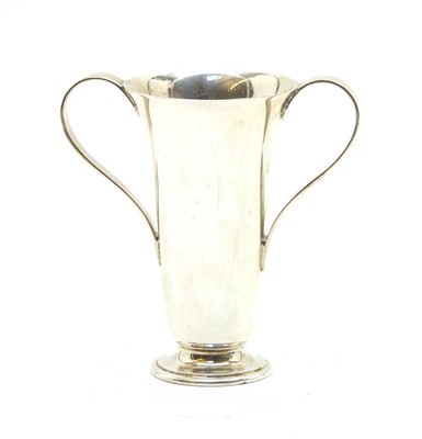 Lot 35 - A Tiffany & Co twin handled silver specimen vase