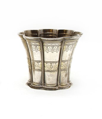Lot 303 - A Danish sterling silver vase