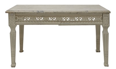Lot 265 - A neoclassical painted console table