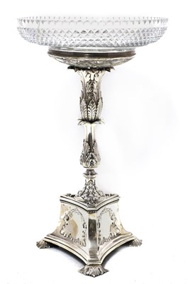 Lot 1 - A Victorian silver epergne