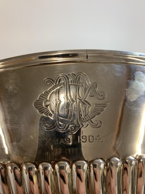 Lot 32 - A Victorian silver rose bowl