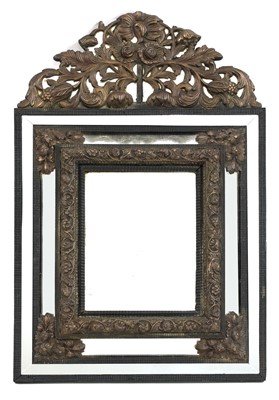 Lot 417 - A baroque-style cushion mirror