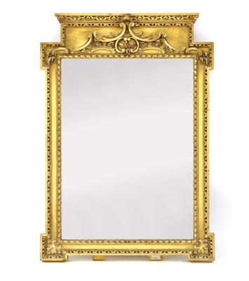 Lot 704 - An Empire style gilt dressing mirror