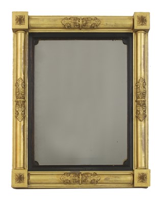 Lot 406 - A William IV giltwood overmantel mirror