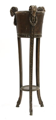 Lot 410 - A Neo Classical carved wood and gesso torchere