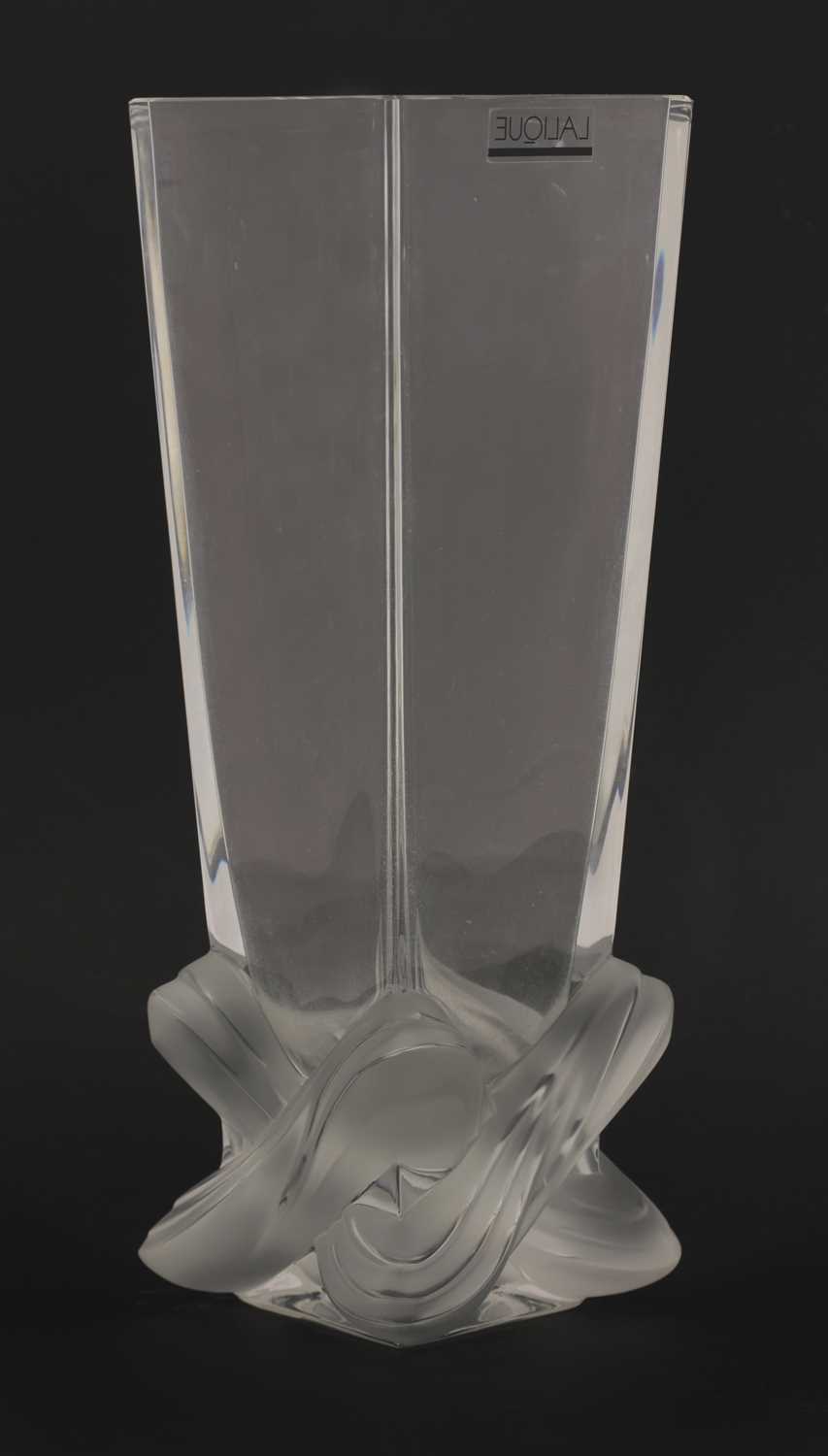 Lot 288 - A Lalique 'Lucca' glass vase