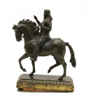 Lot 310 - Figure group, Charles I on horseback