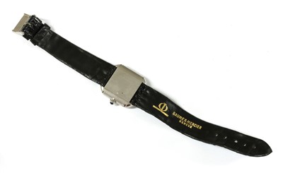 Lot 166 - A mid-size 18ct white gold Baume & Mercier mechanical strap watch