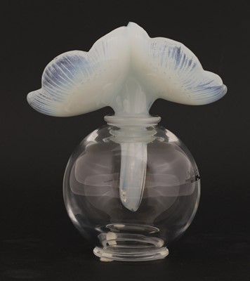 Lot 297 - Two Lalique glass dressing table items