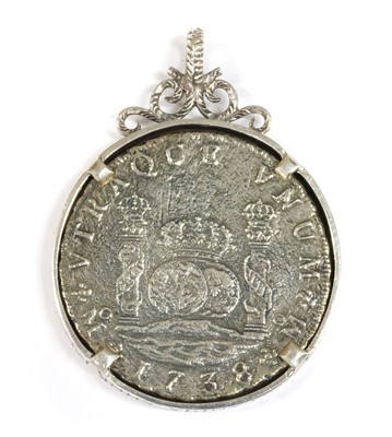 Lot 40 - A Spanish silver eight Reales Phillip V 1738