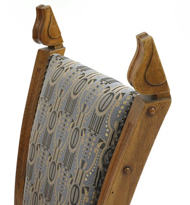 Lot 157 - A Scandinavian oak Art Nouveau armchair