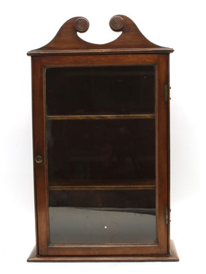 Lot 283 - A small Regency mahogany wall display cabinet