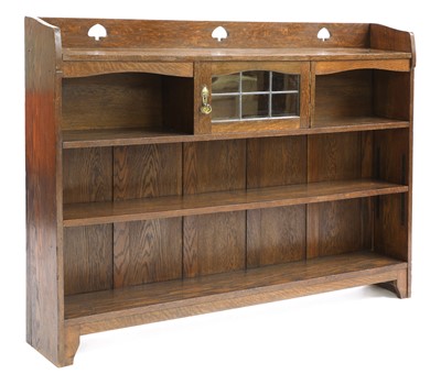 Lot 177 - An Arts and Crafts Liberty & Co. oak bookcase