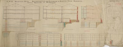Lot 239A - A unique collection of architectural drawings