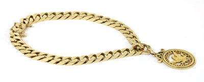 Lot 126 - A 9ct gold curb bracelet