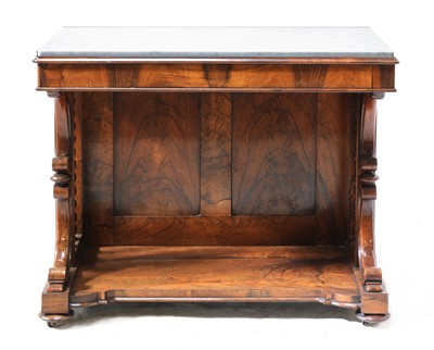 Lot 58 - A Victorian rosewood console table
