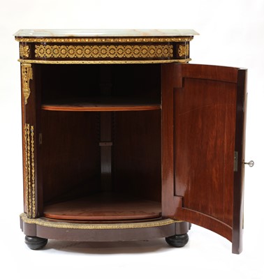 Lot 399 - A French Napoleon III standing corner cabinet