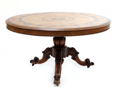 Lot 271 - A Victorian walnut centre table