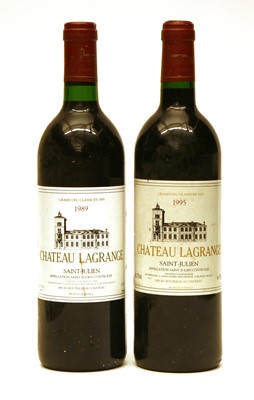 Lot 177 - Chateau Lagrange, 3eme Cru Classe, Saint-Julien, 1989, one bottle and 1995, one bottle