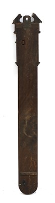 Lot 247 - A strung mahogany stick barometer