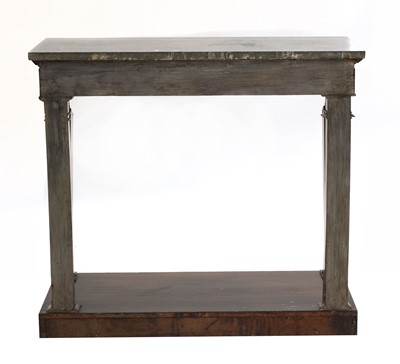 Lot 70 - A French Empire Egyptian Revival mahogany and marble-topped console table