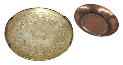 Lot 154 - A large Indian copper charger