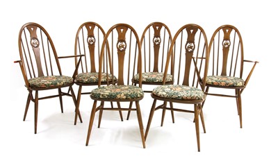 Lot 468 - A set of six 1970s Ercol 'Swan' back chairs