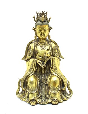 Lot 148 - A Chinese bronze monk