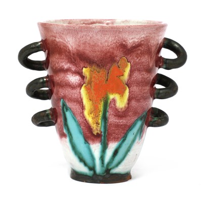 Lot 452 - A glazed pottery vase