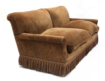 Lot 359 - A three-seater sofa by Howard & Sons