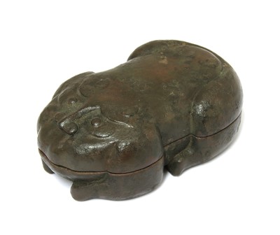 Lot 242 - A Chinese stoneware inkstone and cover