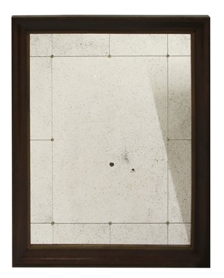 Lot 576 - A large oak framed wall mirror