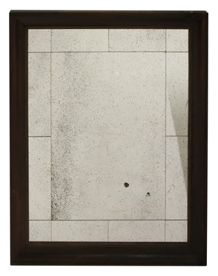 Lot 718 - A large oak framed wall mirror