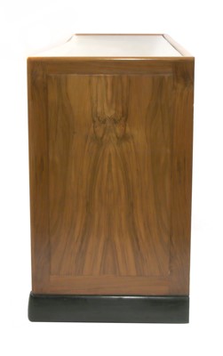 Lot 431 - A Dutch Art Deco walnut and ebonised sideboard