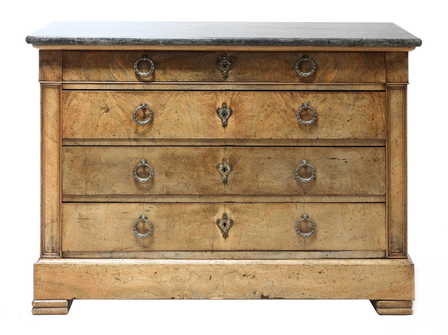 Lot 255 - A French walnut commode