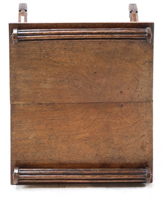 Lot 361 - A Regency oak stool in the manner of George Bullock