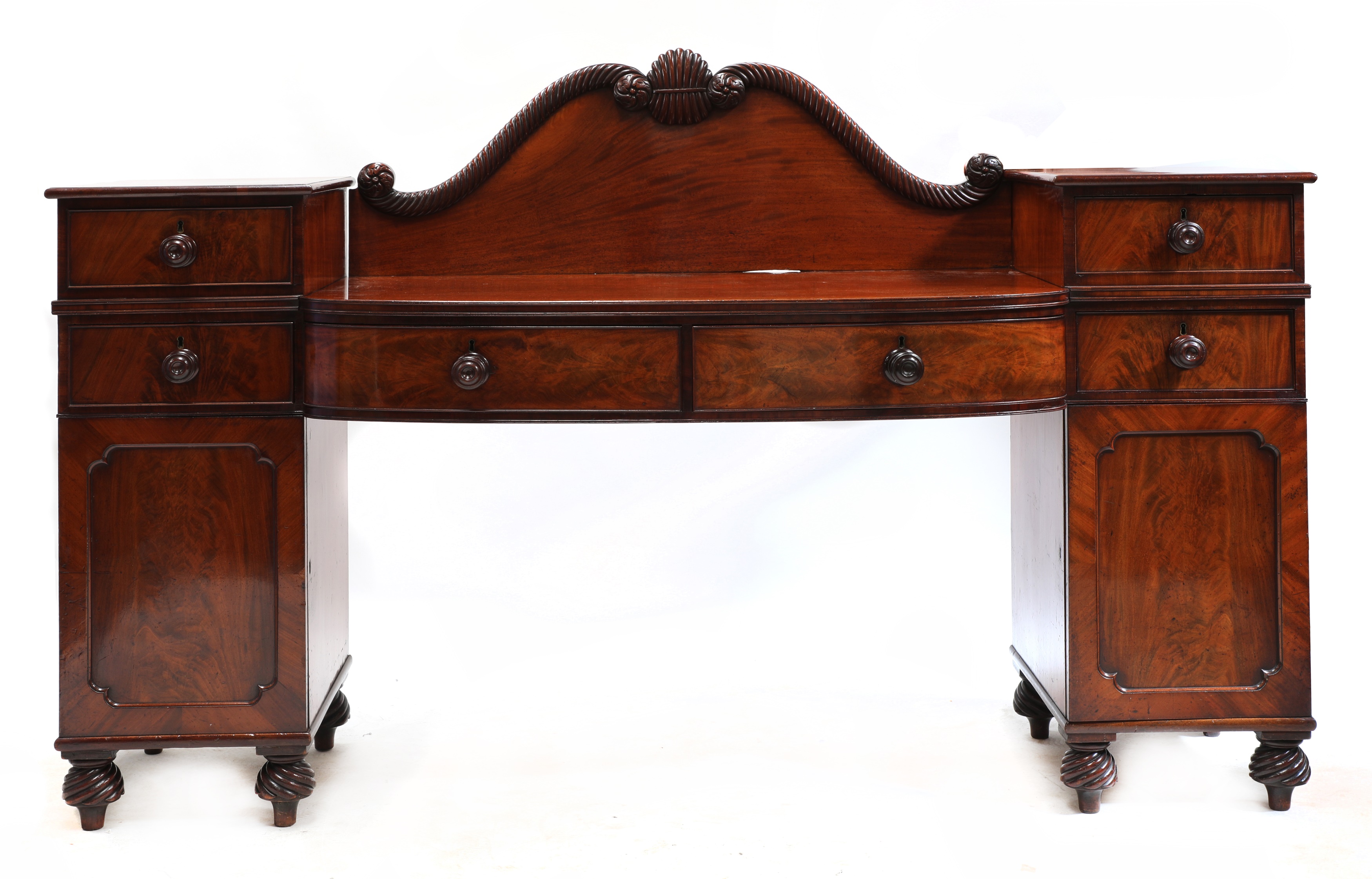 Lot 63 - A Victorian mahogany sideboard,