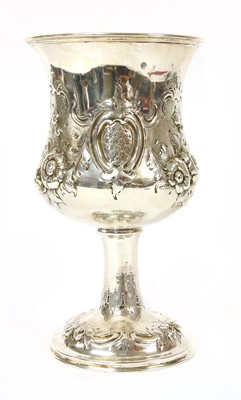 Lot 107 - A Victorian silver goblet