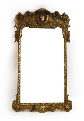 Lot 523 - A large George I style gilt framed wall mirror
