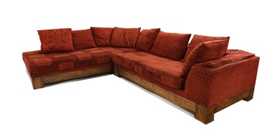 Lot 525 - A Maison Coloniale L-shaped sofa