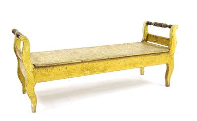 Lot 596 - A French Painted window seat