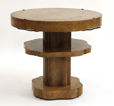 Lot 425 - An Art Deco burr walnut centre table