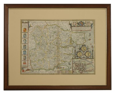 Lot 118 - A map of Essex by or after Norden and Speede