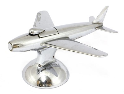 Lot 528 - A Dunhill 'Sabre' jet plane table lighter