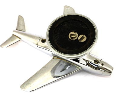 Lot 528 - A Dunhill 'Sabre' jet plane table lighter