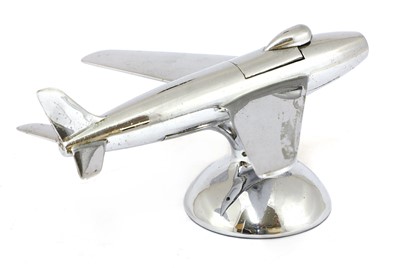 Lot 528 - A Dunhill 'Sabre' jet plane table lighter