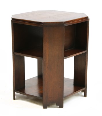 Lot 496 - An Art Deco oak book table