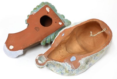 Lot 364 - A Keramos glazed pottery wall mask